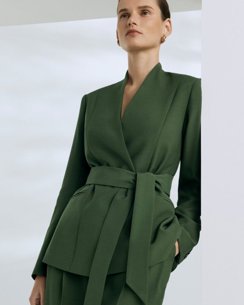 How to Create a Powerful Woman CEO Outfit for Executive Presence 1 woman ceo outfit essential belted coat