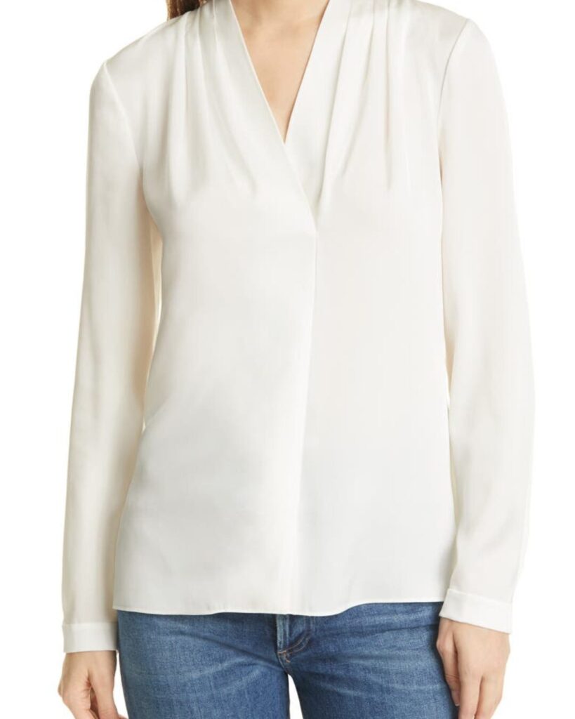 How to Create a Powerful Woman CEO Outfit for Executive Presence 4 woman ceo outfit essential silk top
